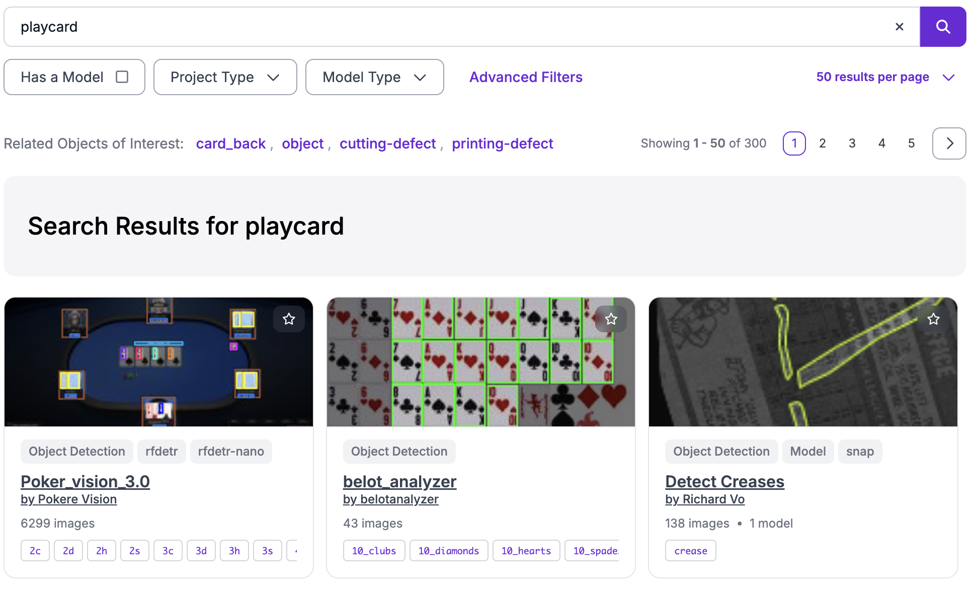 roboflowのトランプデータセット